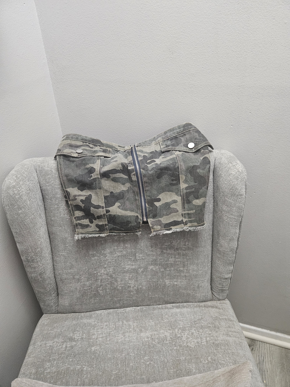 Women's Crop Camo Tube Top